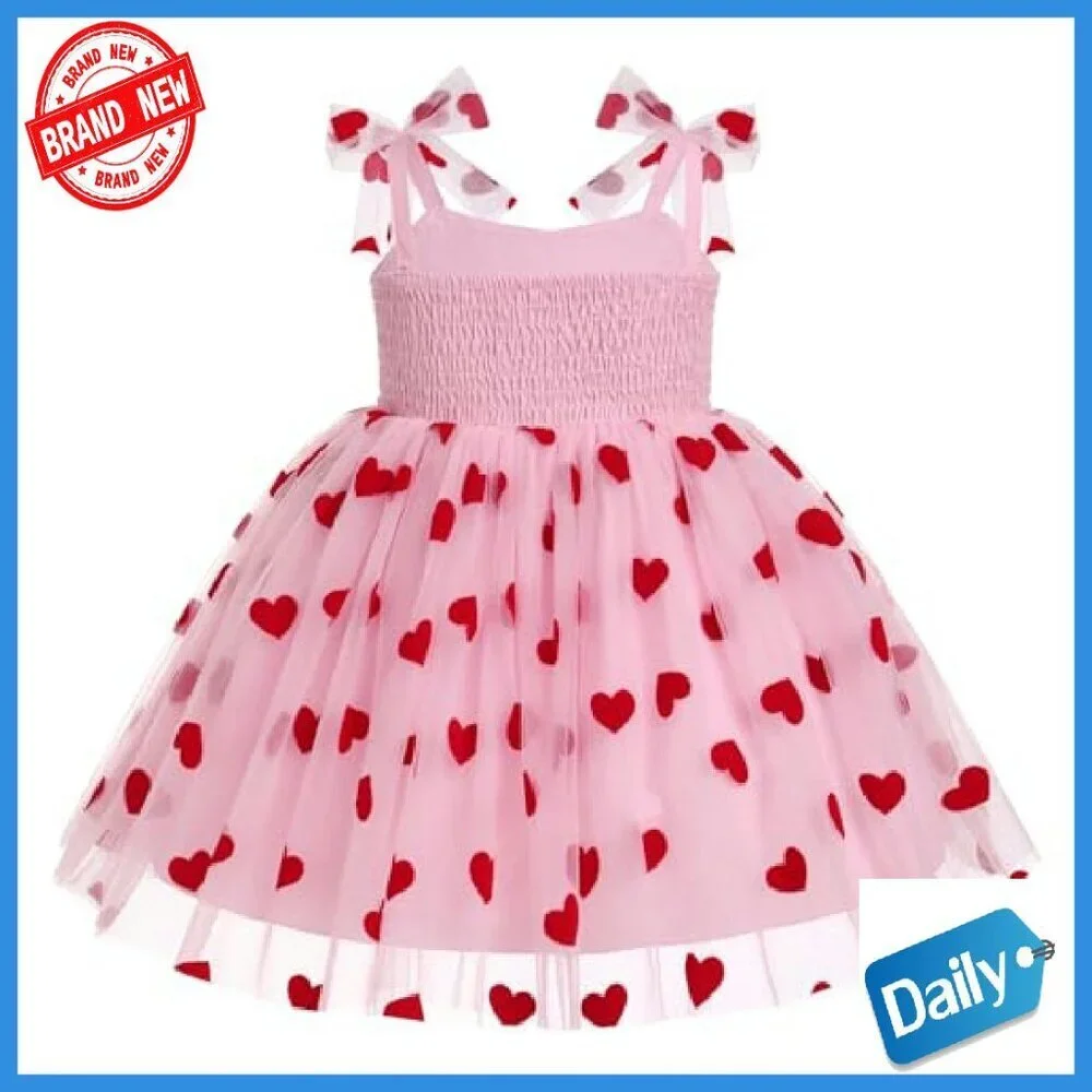 Baby Girls Tutu Dress Sleeveless Sequin Tulle Princess Party Dress